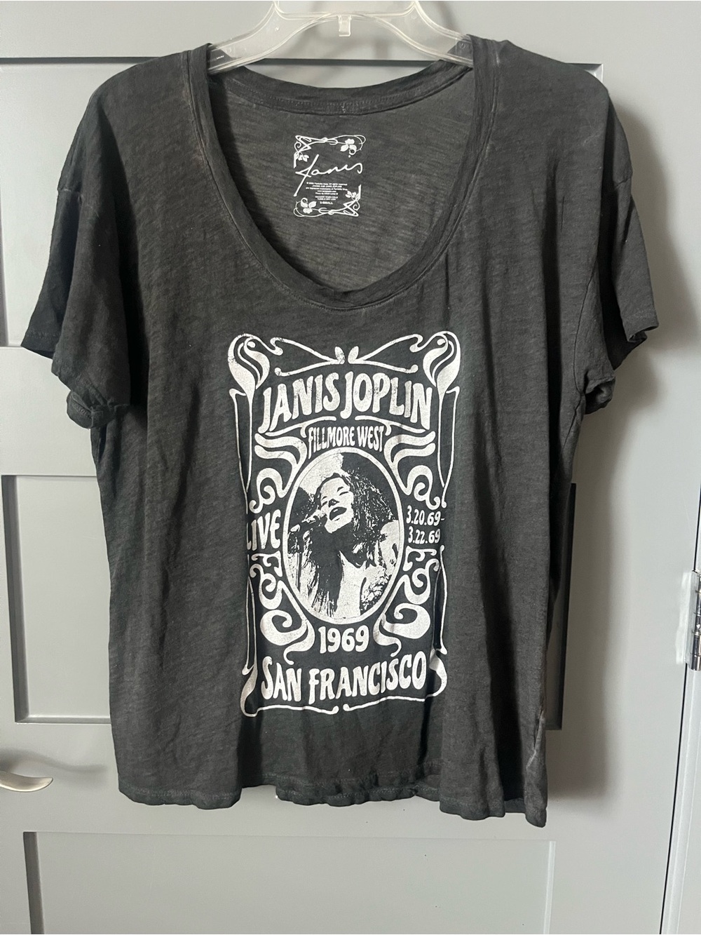 Janis Joplin Graphic Tee - Black - Janis Brand